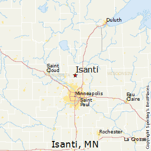 Isanti,Minnesota Map
