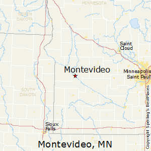 Montevideo,Minnesota Map