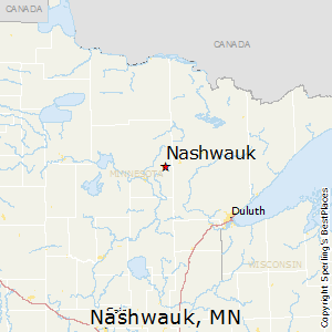 Nashwauk,Minnesota Map