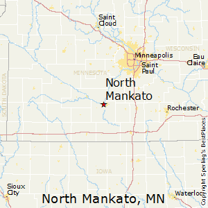 North_Mankato,Minnesota Map