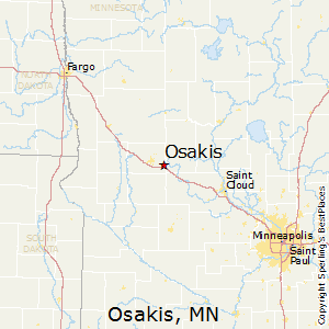 Osakis,Minnesota Map