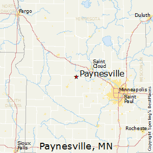 Paynesville,Minnesota Map