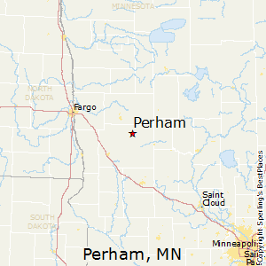 Perham,Minnesota Map