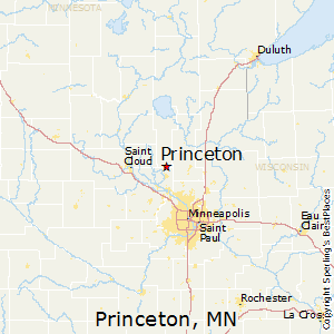 Princeton,Minnesota Map