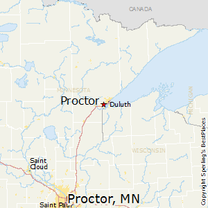 Proctor,Minnesota Map