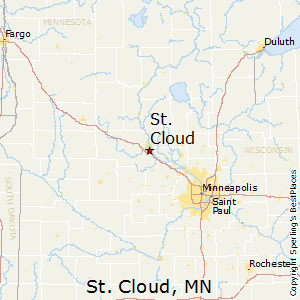 St. Cloud Map, Minnesota