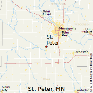 St_Peter,Minnesota Map