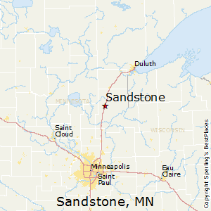 Sandstone,Minnesota Map