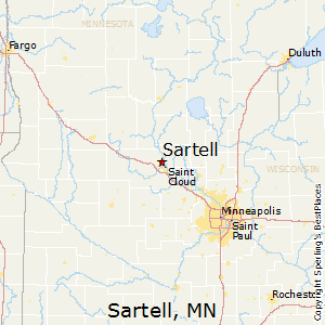 Sartell,Minnesota Map