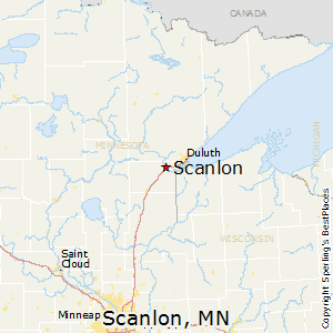 Scanlon,Minnesota Map