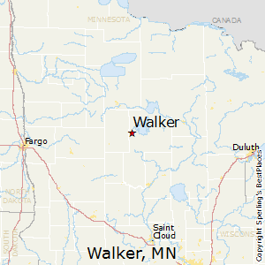 Walker,Minnesota Map
