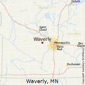 Waverly,Minnesota Map