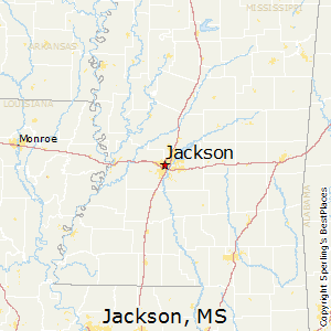 Jackson,Mississippi Map