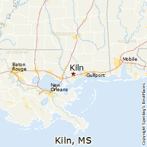 Kiln,Mississippi Map