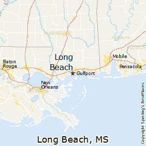 Long_Beach,Mississippi Map