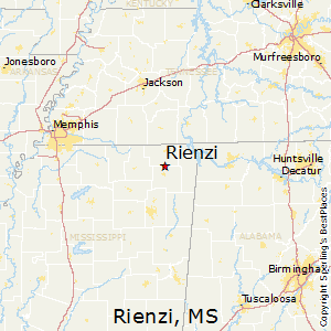 rienzi ms city limit sign