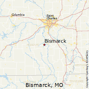 Bismarck,Missouri Map