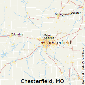 Chesterfield,Missouri Map