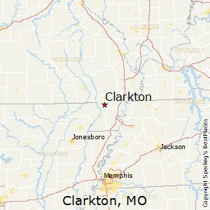 Clarkton,Missouri Map