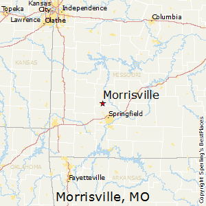 Morrisville,Missouri Map