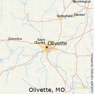 Olivette,Missouri Map