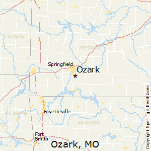 Ozark,Missouri Map