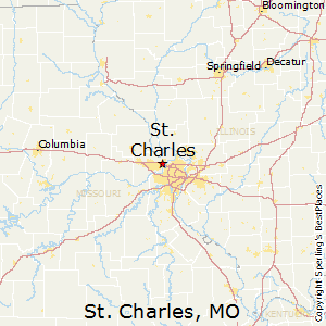 St_Charles,Missouri Map