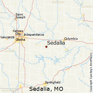 Sedalia,Missouri Map