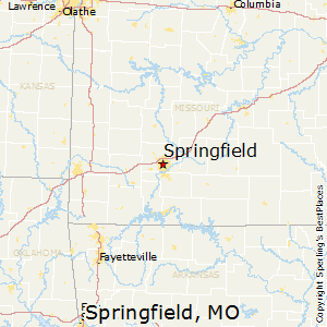 Springfield,Missouri Map