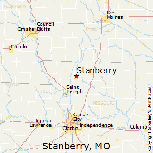 Stanberry,Missouri Map