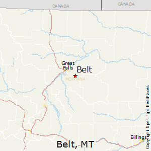 Belt,Montana Map