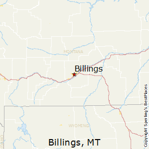 Billings,Montana Map
