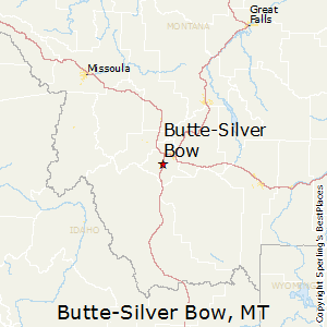 Butte-Silver_Bow,Montana Map