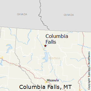 Columbia_Falls,Montana Map