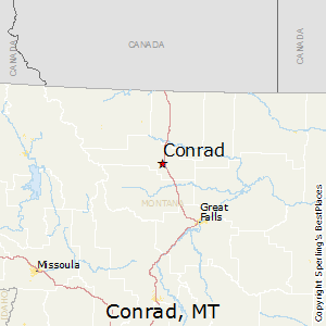 Conrad,Montana Map