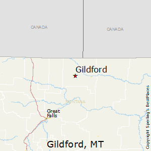 Gildford,Montana Map
