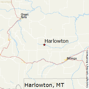 Harlowton,Montana Map