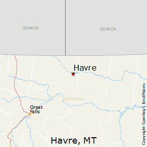 Havre,Montana Map
