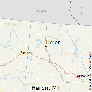 Heron,Montana Map
