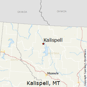 Kalispell,Montana Map