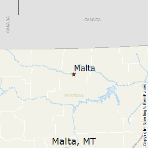 Detailed Map: Map Malta Montana