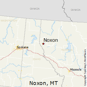Noxon,Montana Map