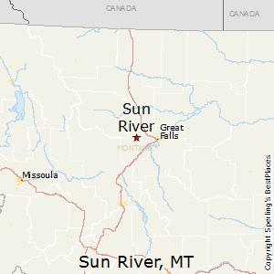 Sun River Montana Map Sun River, Montana Comments