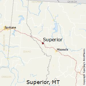 Superior,Montana Map