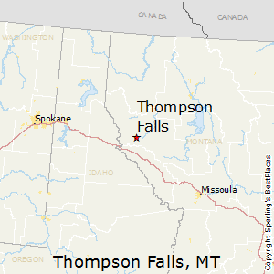 Thompson_Falls,Montana Map
