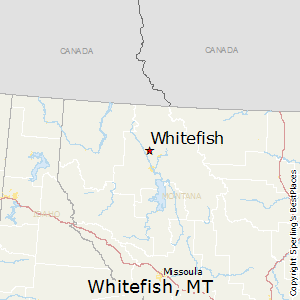 Whitefish,Montana Map