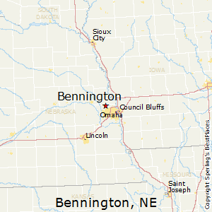 Bennington,Nebraska Map