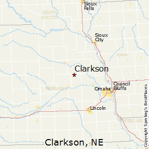 Clarkson,Nebraska Map