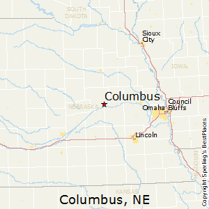 Columbus,Nebraska Map
