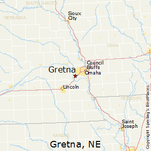 Gretna,Nebraska Map